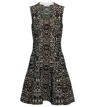 Alaïa Alaïa Leopard-print jacquard minidress | Thumbnail 1