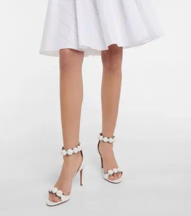 Alaïa Alaïa La Bombe 90 leather sandals | Thumbnail 6