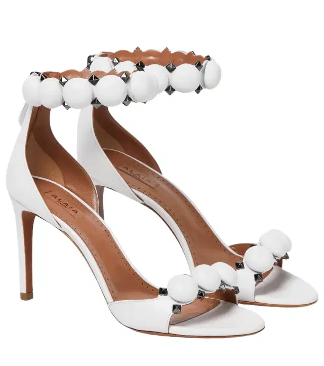 Alaia Alaïa La Bombe 90 leather sandals