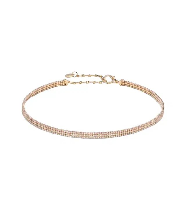 Shay Jewelry 18kt gold choker with diamonds