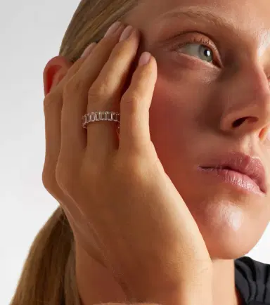 Shay Jewelry 18kt rose gold eternity ring with topaz | Thumbnail 4