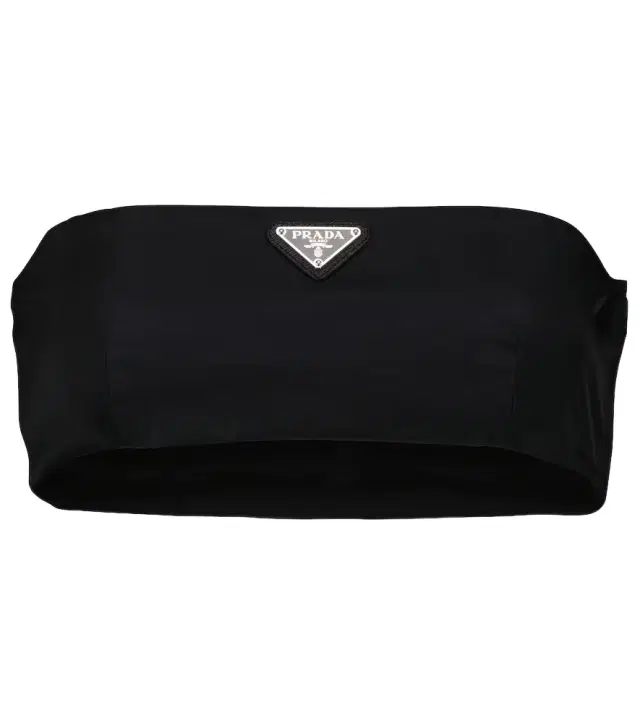 Logo Re-Nylon bandeau top