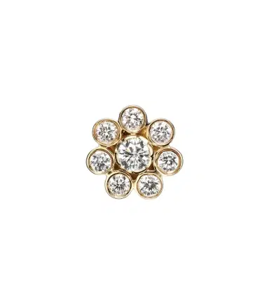 Sophie Bille Brahe Bellis single 18kt yellow gold earring with diamonds | Thumbnail 1 Sophie Bille Brahe Bellis single 18kt yellow gold earring with diamonds | Thumbnail 1