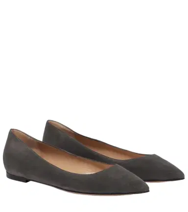 Gianvito Rossi Gianvito suede ballet flats | Thumbnail 1