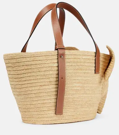 Loewe Elephant Basket raffia tote bag | Thumbnail 3