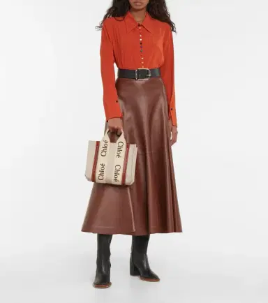 Chloé Chloé Woody Small canvas tote | Thumbnail 5 Chloé Chloé Woody Small canvas tote | Thumbnail 5