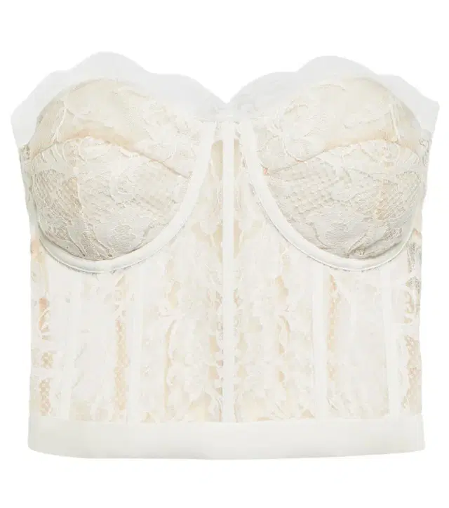 McQueen Guipure lace bustier