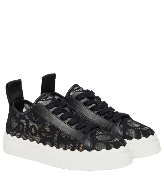Chloe Chloé Lauren lace sneakers