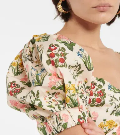 Agua by Agua Bendita Palmarosa cotton crop top | Thumbnail 2