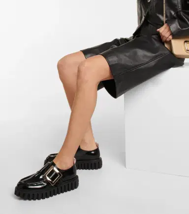 Roger Vivier Viv' Go-Thick patent leather platform loafers | Thumbnail 7