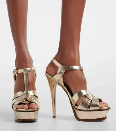 Saint Laurent Tribute 135 leather platform sandals | Thumbnail 5 Saint Laurent Tribute 135 leather platform sandals | Thumbnail 5