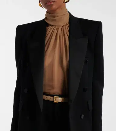 Saint Laurent Cassandre slim leather belt | Thumbnail 4 Saint Laurent Cassandre slim leather belt | Thumbnail 4