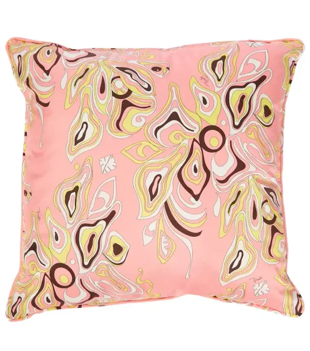Pucci Printed silk twill pillow