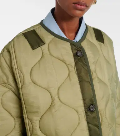The Frankie Shop Teddy oversized quilted jacket | Thumbnail 4