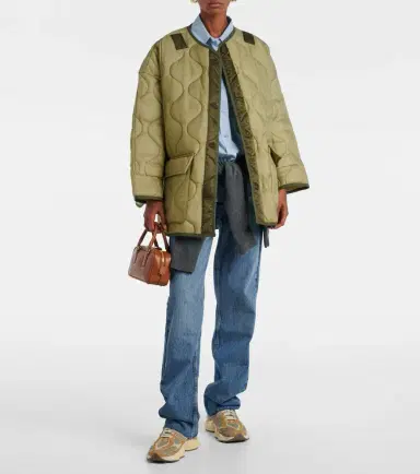 The Frankie Shop Teddy oversized quilted jacket | Thumbnail 5