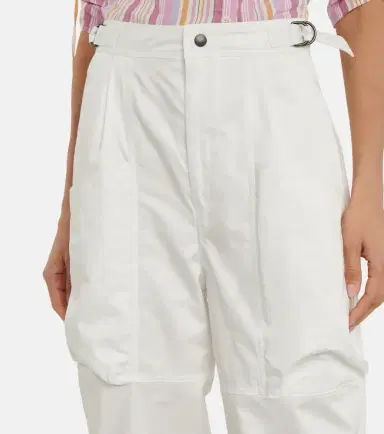 Isabel Marant Ferima high-rise tapered cotton pants | Thumbnail 4 Isabel Marant Ferima high-rise tapered cotton pants | Thumbnail 4