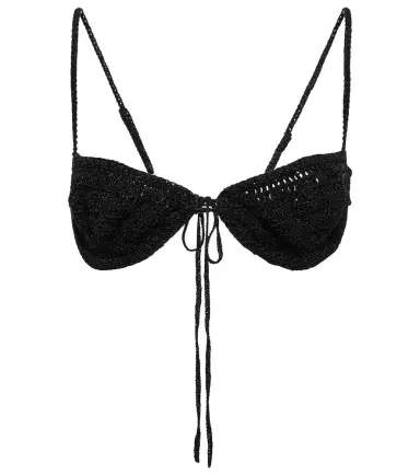 Magda Butrym Crocheted cotton-blend bra | Thumbnail 1