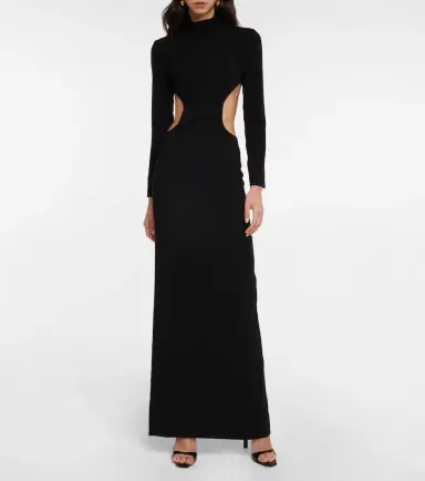 Mônot Mônot Cutout crêpe gown | Thumbnail 3