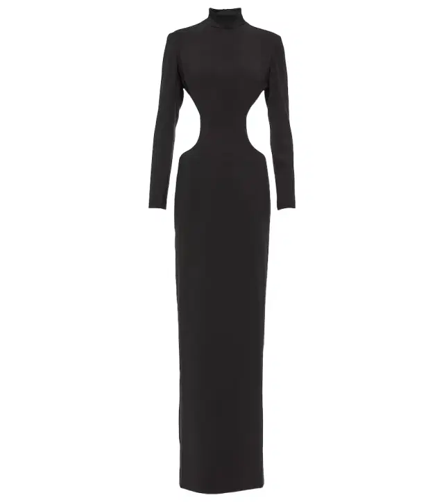 Monot Mônot Cutout crêpe gown