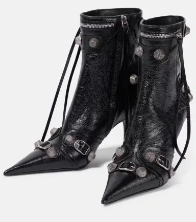 Balenciaga Cagole leather ankle boots | Thumbnail 2