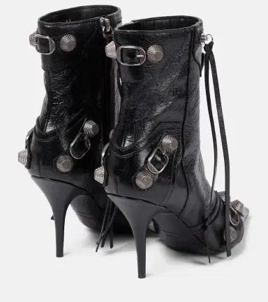 Balenciaga Cagole leather ankle boots | Thumbnail 3