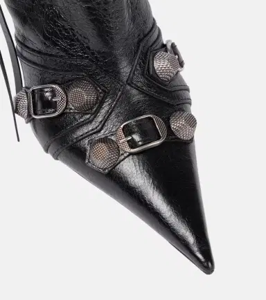 Balenciaga Cagole leather ankle boots | Thumbnail 4