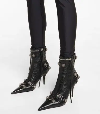 Balenciaga Cagole leather ankle boots | Thumbnail 5