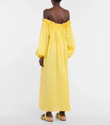 Gabriela Hearst Martha off-shoulder linen maxi dress | Thumbnail 4