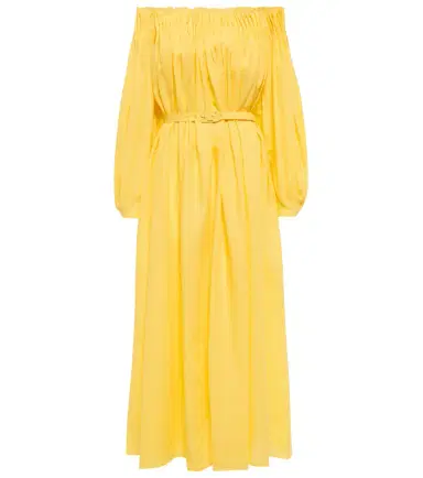 Gabriela Hearst Martha off-shoulder linen maxi dress | Thumbnail 1