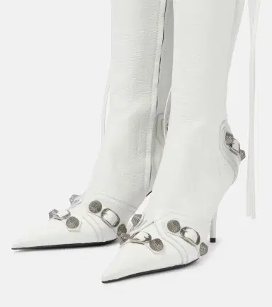 Balenciaga Cagole leather knee-high boots | Thumbnail 2