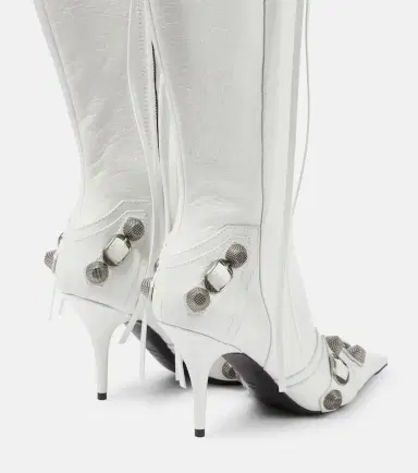 Balenciaga Cagole leather knee-high boots | Thumbnail 4