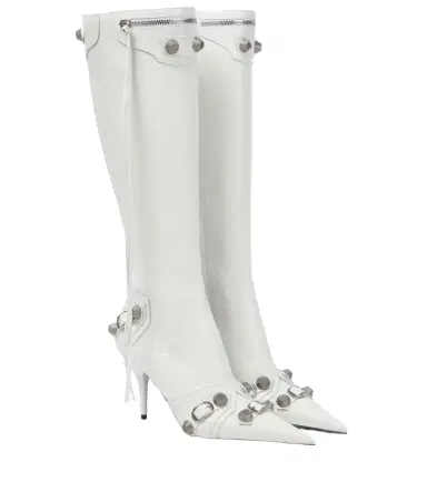 Balenciaga Cagole leather knee-high boots | Thumbnail 1