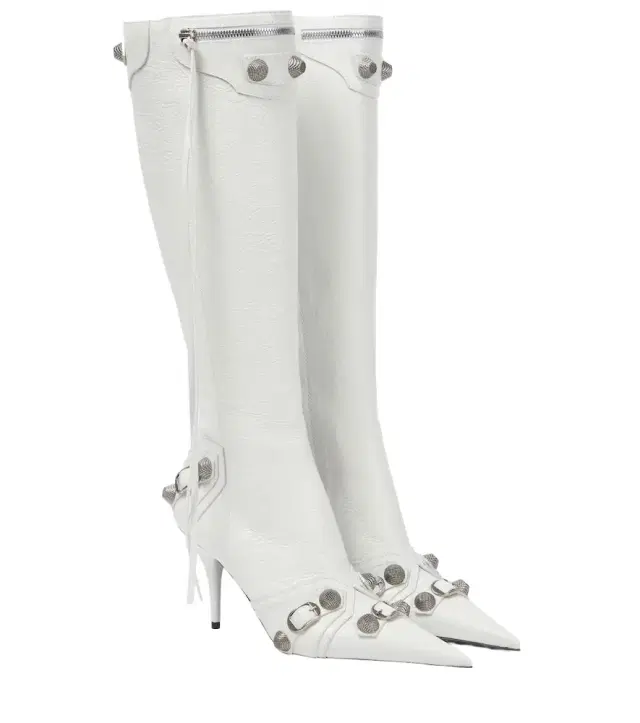 Balenciaga Cagole leather knee-high boots