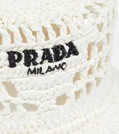 Prada Raffia-effect bucket hat | Thumbnail 2