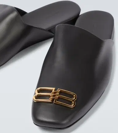 Balenciaga Cosy BB leather slippers | Thumbnail 2 Balenciaga Cosy BB leather slippers | Thumbnail 2