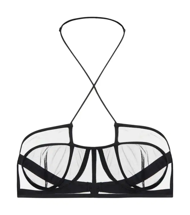 Nensi Dojaka Mesh halterneck bra