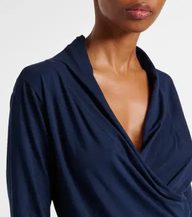 Velvet Meri cotton wrap top | Thumbnail 5