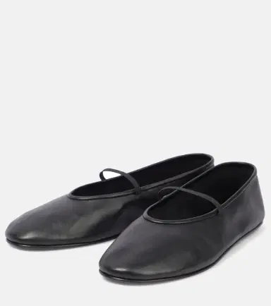The Row Elastic leather ballet flats | Thumbnail 3
