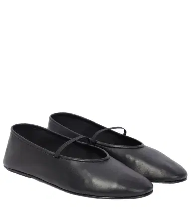 The Row Elastic leather ballet flats | Thumbnail 1