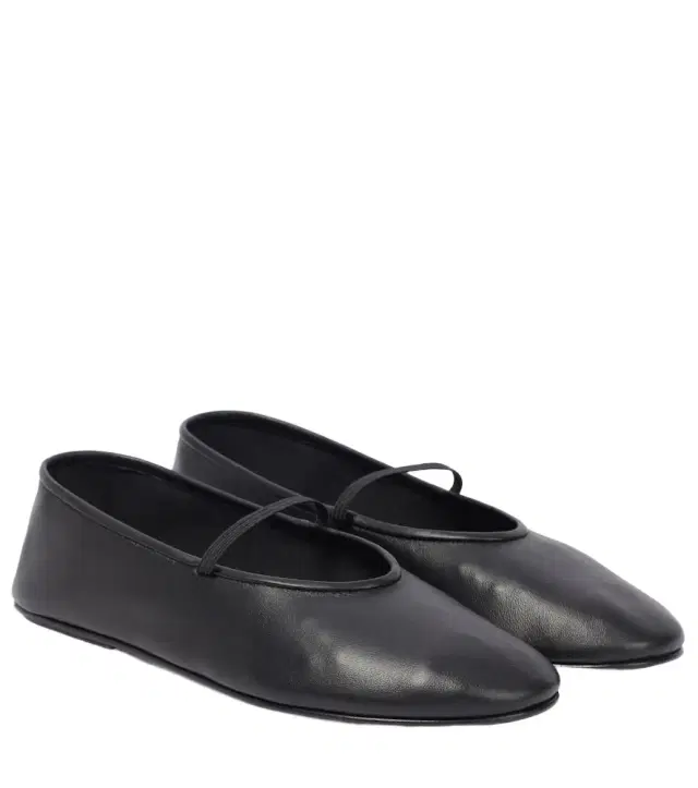 The Row Elastic leather ballet flats