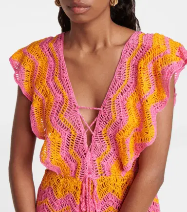 Anna Kosturova Melissa crocheted cotton minidress | Thumbnail 2
