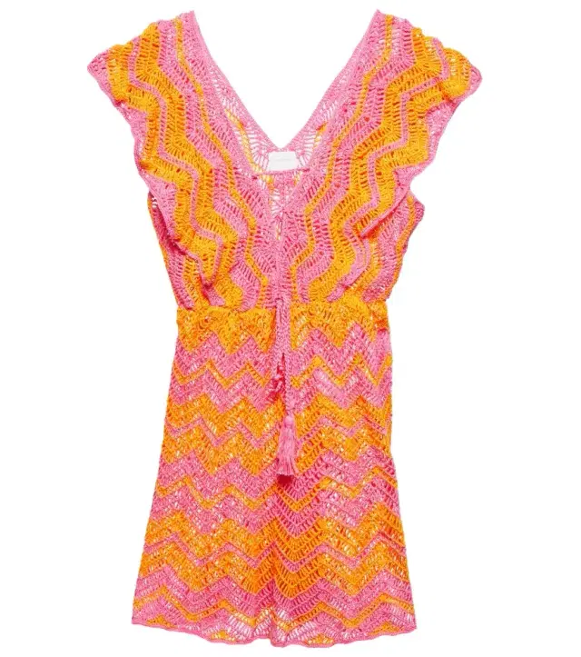 Anna Kosturova Melissa crocheted cotton minidress