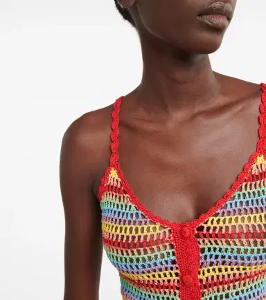 Anna Kosturova Striped crochet crop top | Thumbnail 4