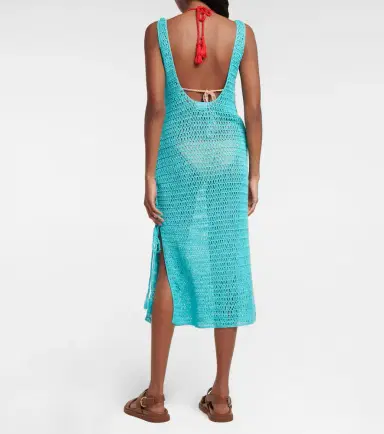 Anna Kosturova Athena crochet cotton midi dress | Thumbnail 3