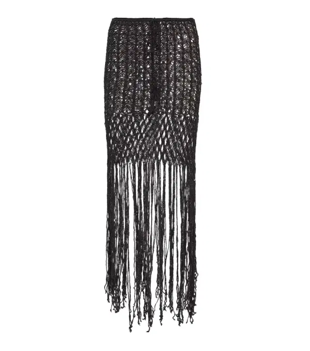 Anna Kosturova Crochet cotton skirt