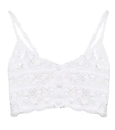 Anna Kosturova Bianca crochet crop top | Thumbnail 1