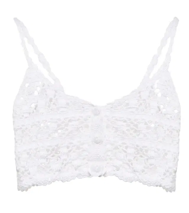 Anna Kosturova Bianca crochet crop top