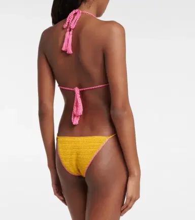 Anna Kosturova Crochet cotton bikini top | Thumbnail 4