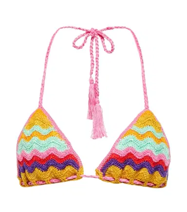 Anna Kosturova Crochet cotton bikini top | Thumbnail 1