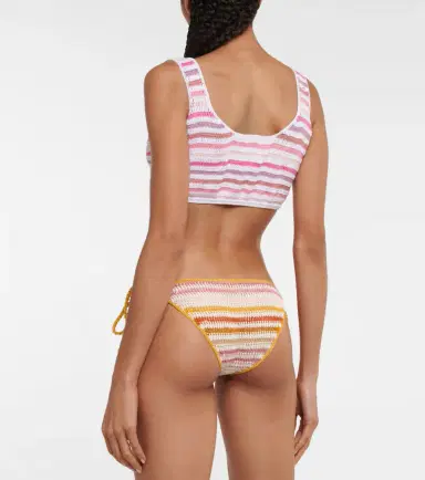 Anna Kosturova Striped crochet crop top | Thumbnail 4
